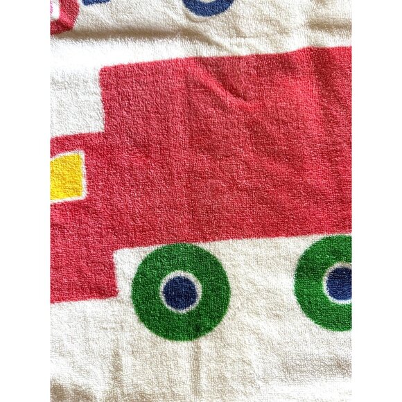 1970s Marimekko Bo Boo cars and trucks towel set bath and hand - Picture 7 of 9